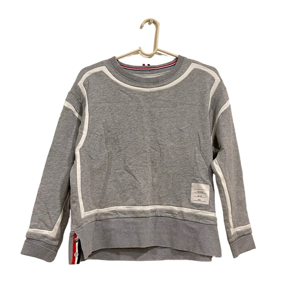 Thom Browne Womens Pull Over Sweater size 2 in Gray